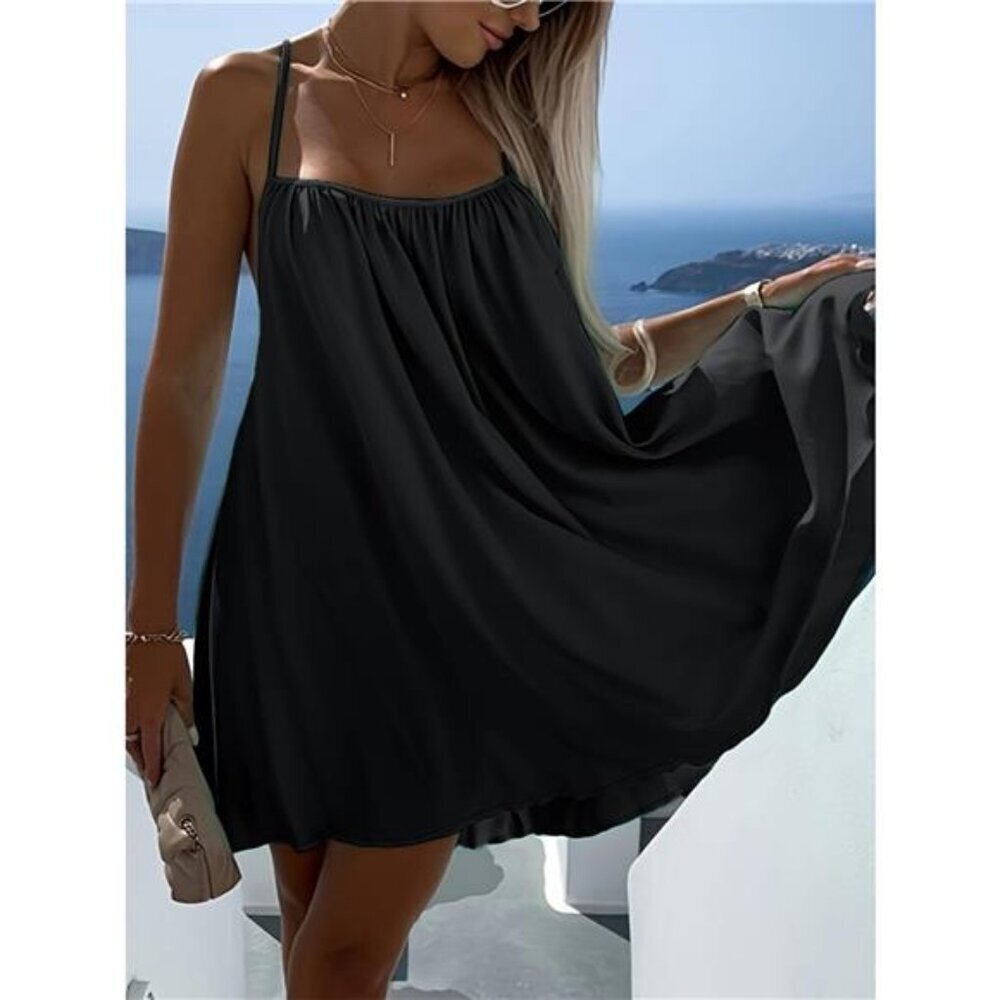 Sleeveless Flowy Mini Dress